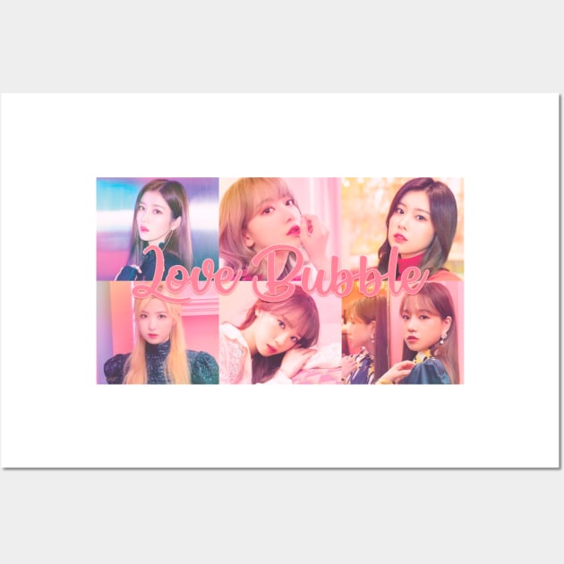 Faces W IZ * ONE - IZ ONE Love Bubble Wall Art by PepGuardi